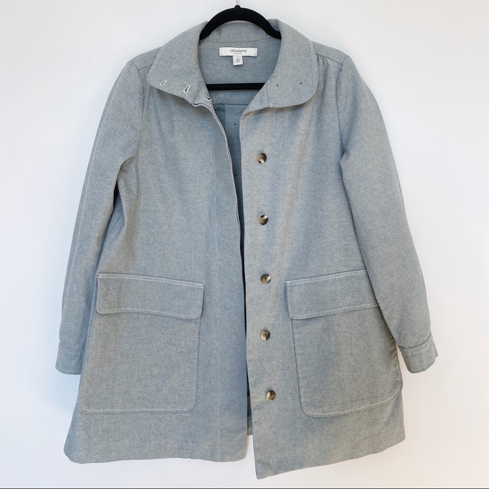Liz Claiborne Jacket with back closure detail. Size S
